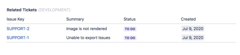 Related Tickets for Jira – screenshot 2
