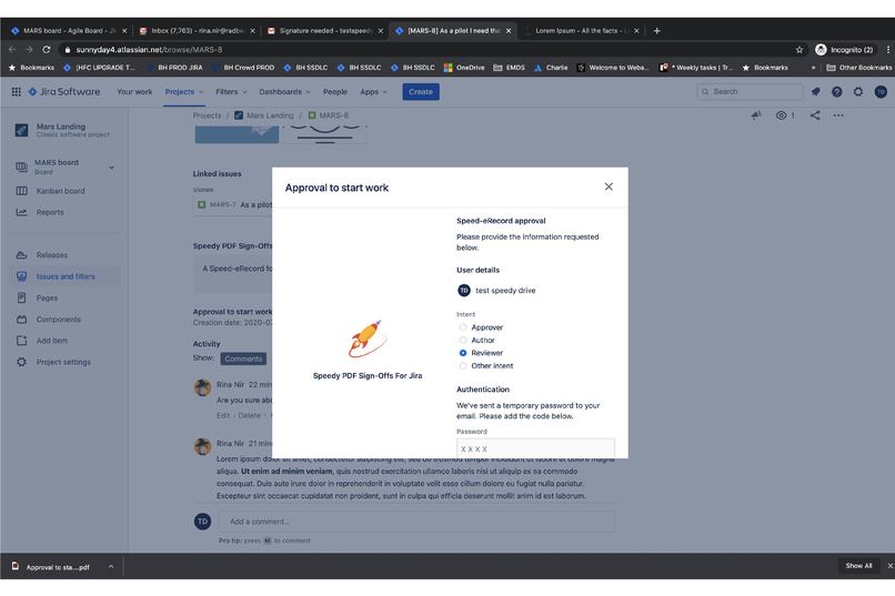 Speedy PDF Sign-Offs for Jira – screenshot 6