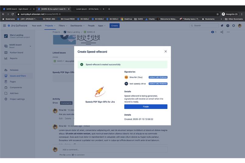 Speedy PDF Sign-Offs for Jira – screenshot 7