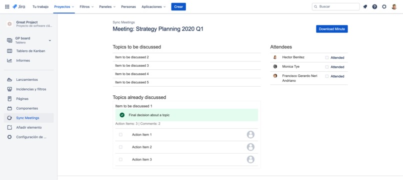 Meetings and Decisions Addon – screenshot 4