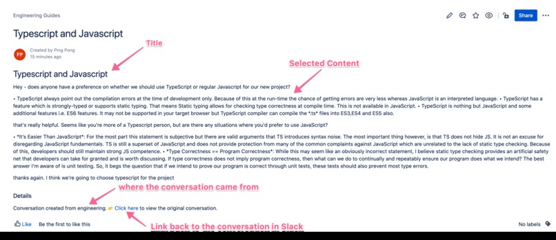 Slack Saver - Transfer your valuable messages to Confluence! – screenshot 4