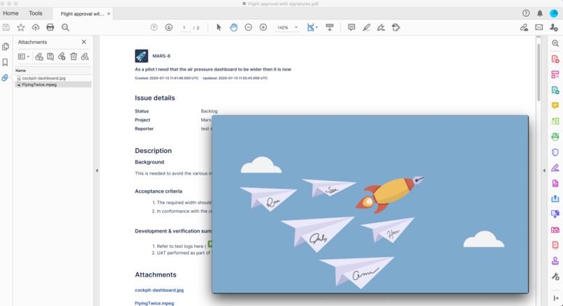 Speedy PDF Sign-Offs for Jira – screenshot 8
