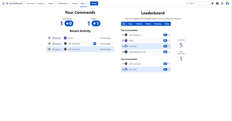 Commendations for Jira – screenshot 4