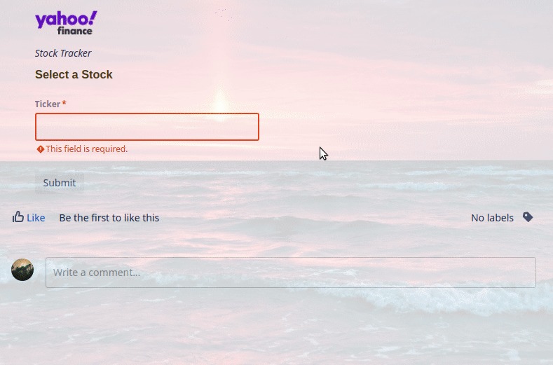 Stock Tracker – screenshot 1