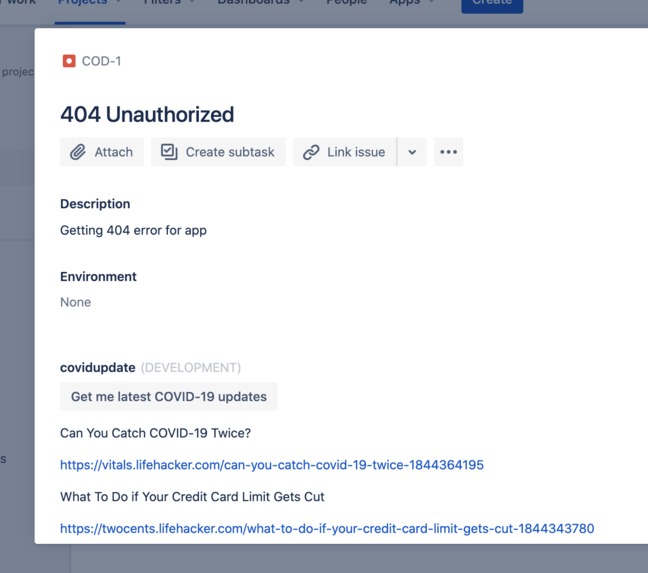Covid Update – screenshot 1