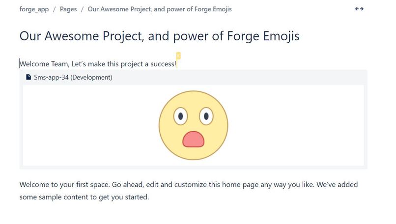 Forge Super Emojis: Emoji classifier of confluence workspace – screenshot 1