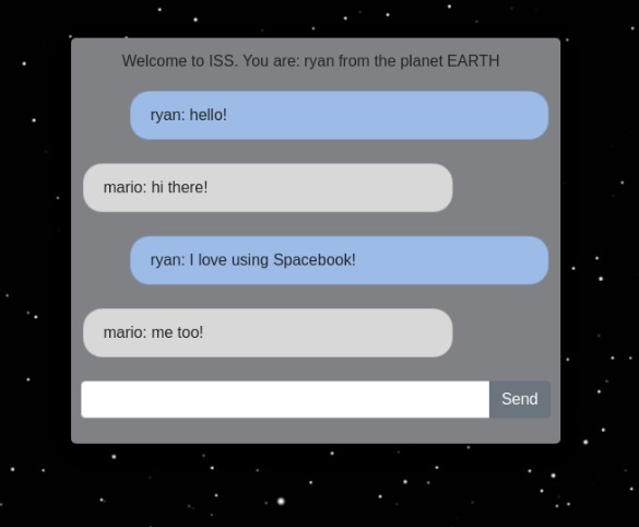 Spacebook – screenshot 1