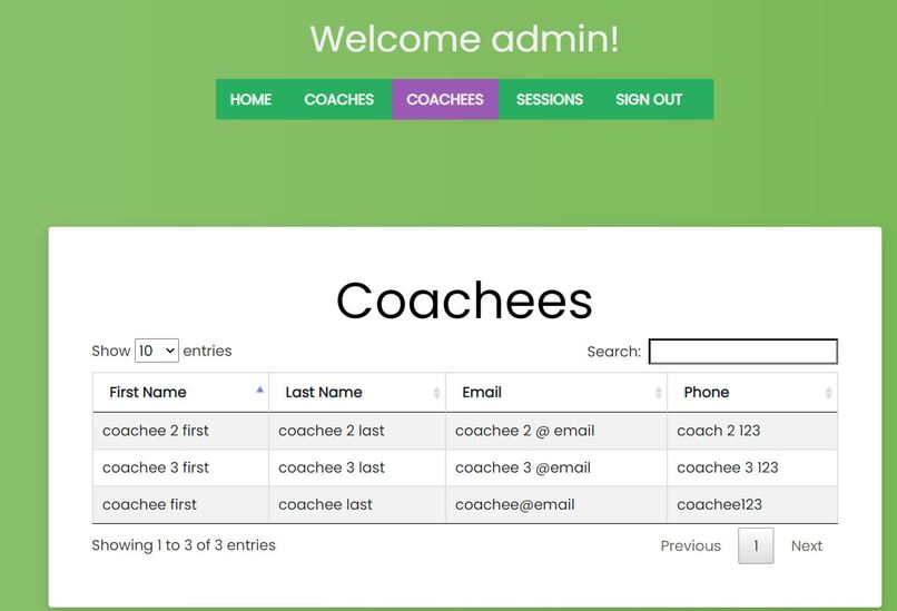 Coacher – screenshot 3