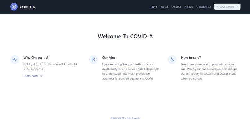 COVID-A – screenshot 1