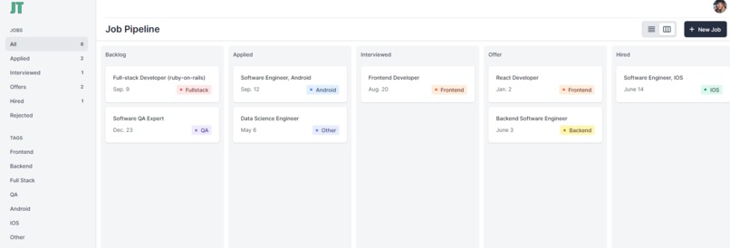 JobTrack – screenshot 2