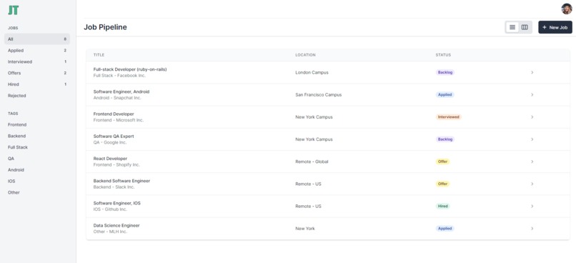 JobTrack – screenshot 3
