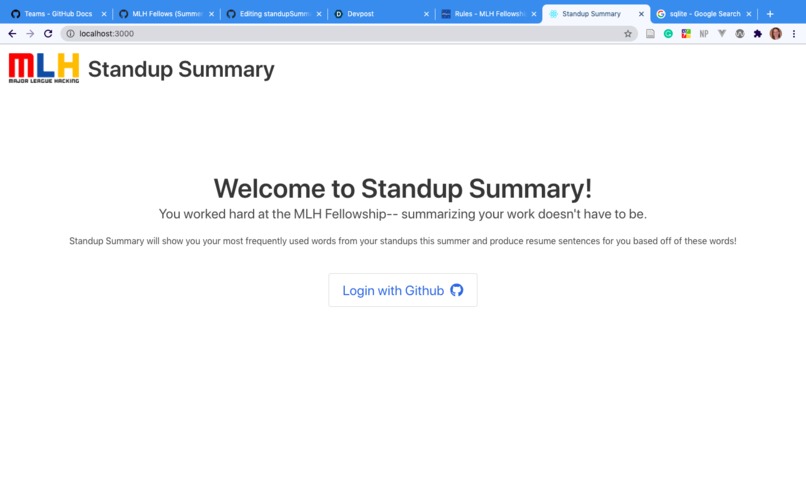 Standup Summary – screenshot 1