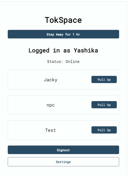 TokSpace – screenshot 2