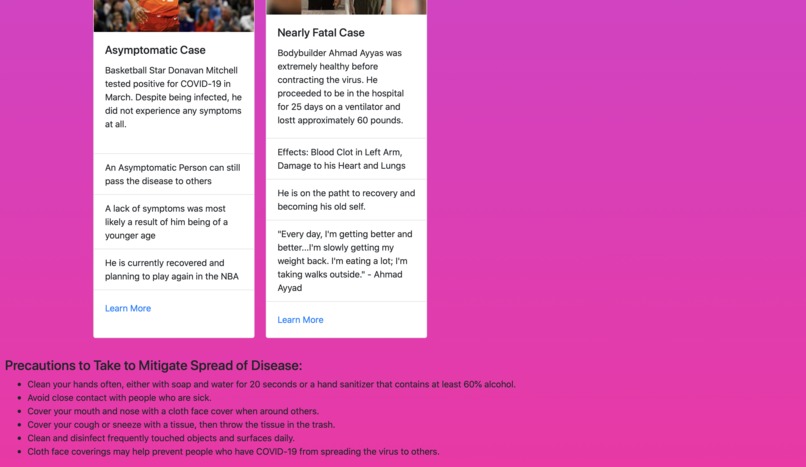 Best Main Prize - BioTech/Health - ConqueringCOVID-19 – screenshot 8