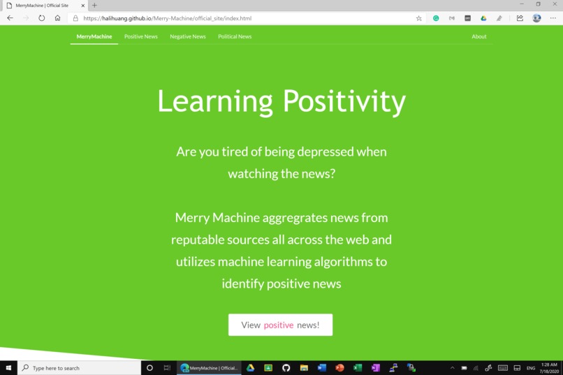 Best Main Prize - ML for Social Impact - MerryMachine – screenshot 1