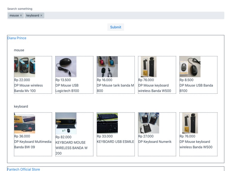 shop-aggregator – screenshot 1