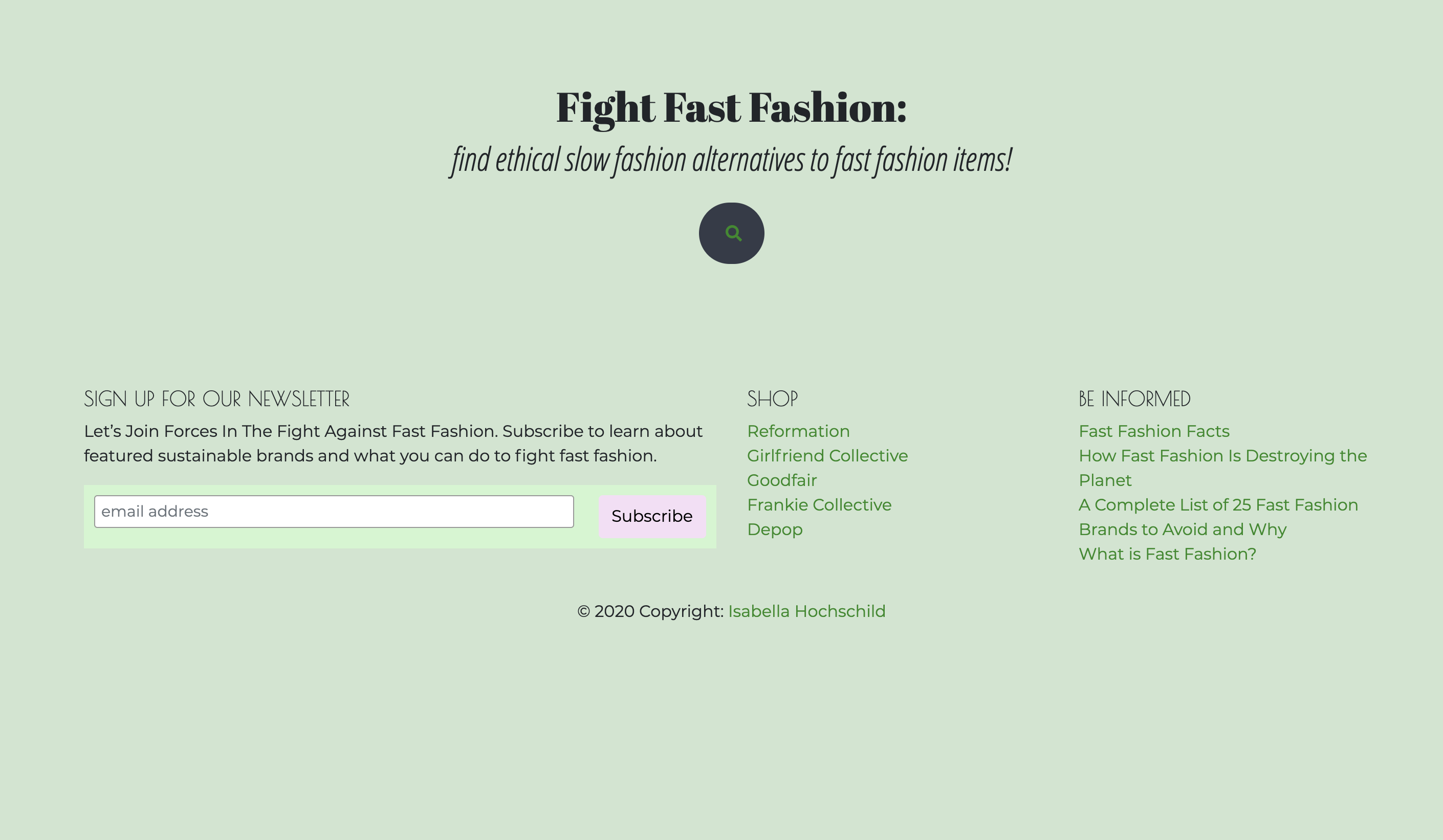 Fight Fast Fashion Devpost