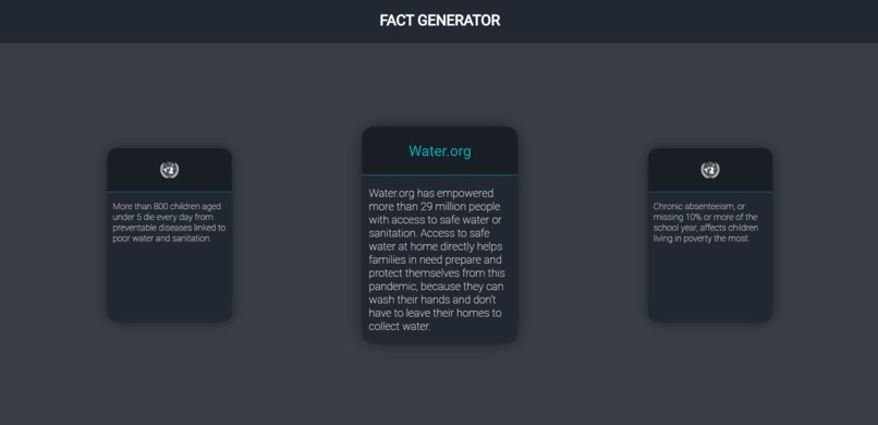 Fact Generator: Coronavirus Edition – screenshot 1