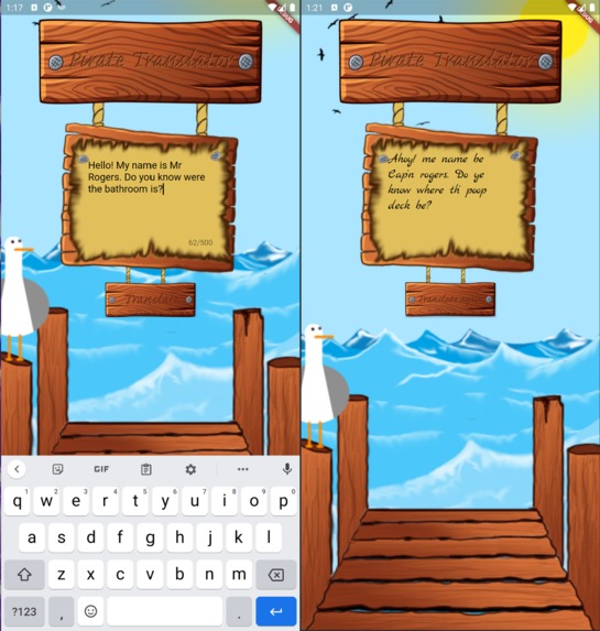 Pirate Translator – screenshot 2