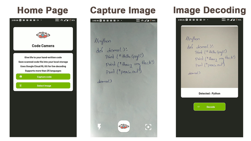 Code Camera App – screenshot 2