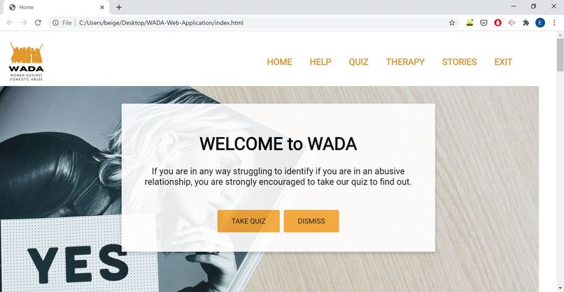 WADA - Women Against Domestic Violence – screenshot 1