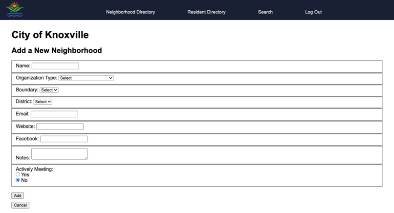 Knoxville Neighborhood Portal – screenshot 3