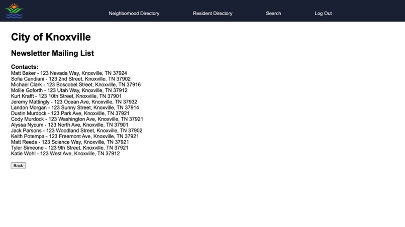 Knoxville Neighborhood Portal – screenshot 7