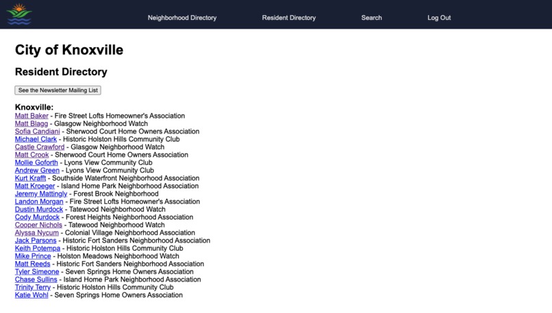 Knoxville Neighborhood Portal – screenshot 6