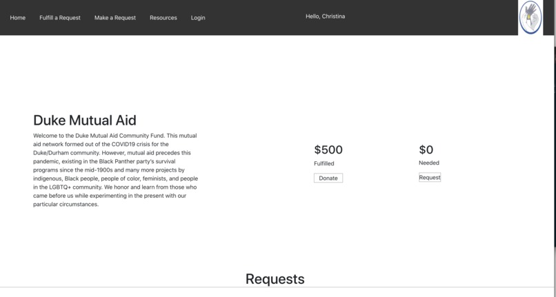 Mutual Aid Site – screenshot 2