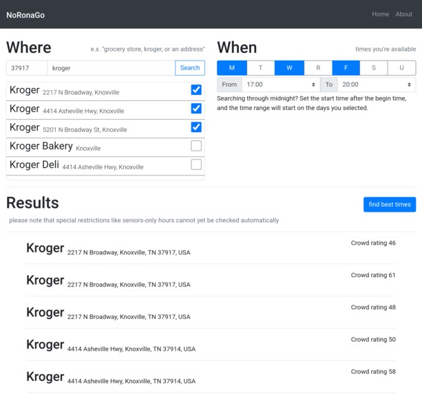 NoRonaGo – screenshot 1