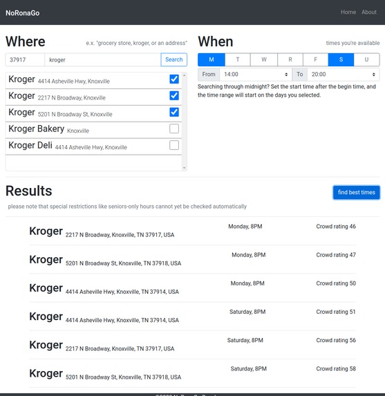 NoRonaGo – screenshot 2