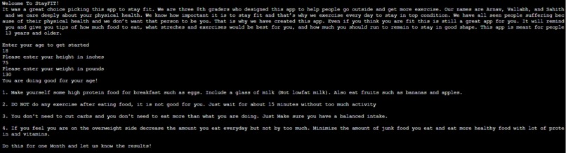StayFIT – screenshot 1