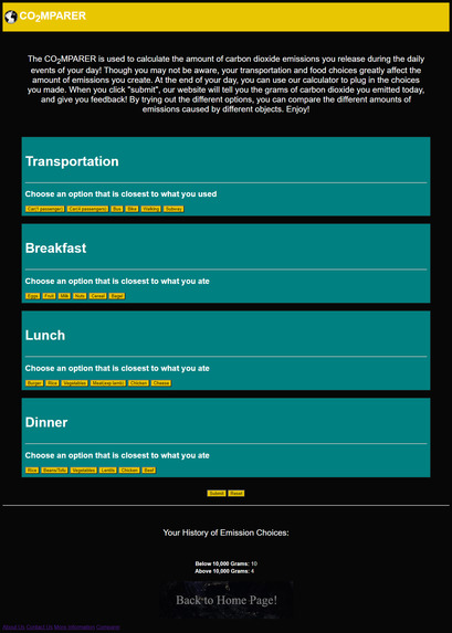 CO2mparer – screenshot 2