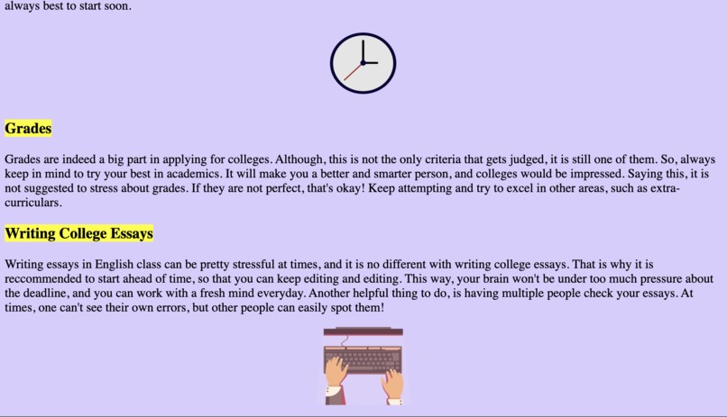 Tips to Get Ready for College – screenshot 2