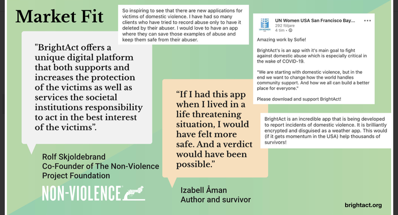 BrightAct app againt domestic violence – screenshot 2