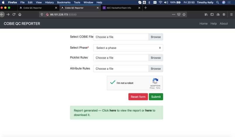 Nextgen CobieQC  – screenshot 1