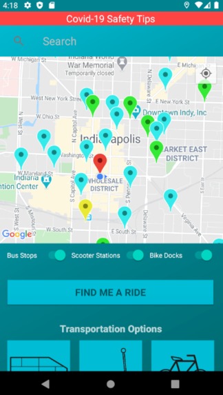 CommuteIndy, an app by Transport8tion – screenshot 2