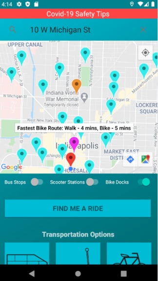 CommuteIndy, an app by Transport8tion – screenshot 3