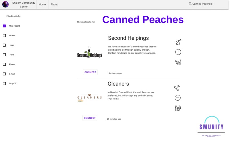 Smunity - Connectivity - Community-Based Nonprofits - Team 5 – screenshot 2