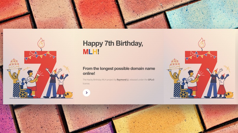 Happy Birthday MLH, from the longest domain name online! – screenshot 1