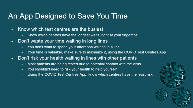 COVID Test Centres App – screenshot 2