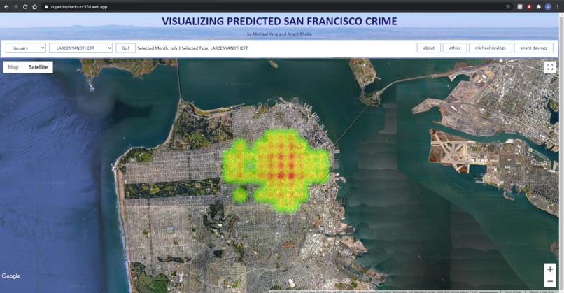 Visualizing Predicted San Francisco Crime – screenshot 1
