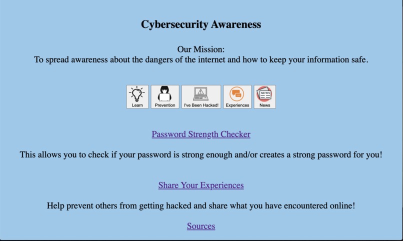 Team 32 - Cybersecurity Awareness – screenshot 1