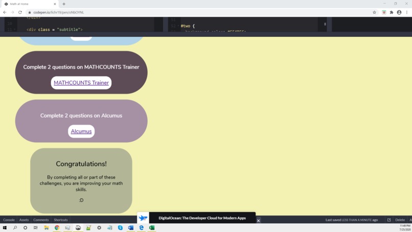 Math at Home – screenshot 1
