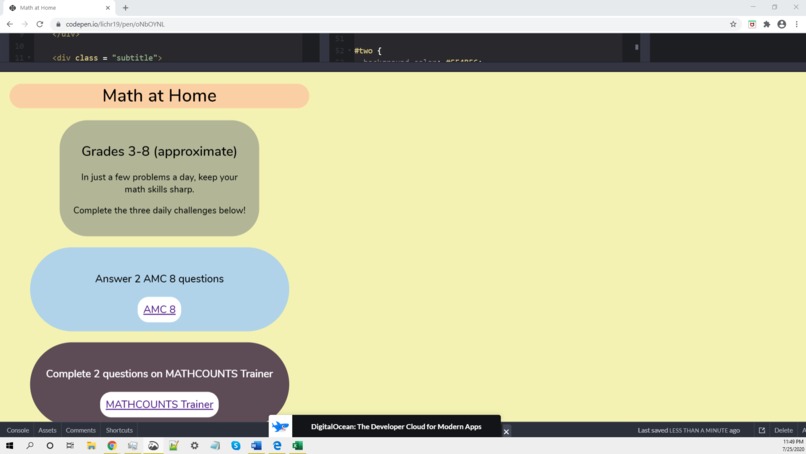Math at Home – screenshot 2