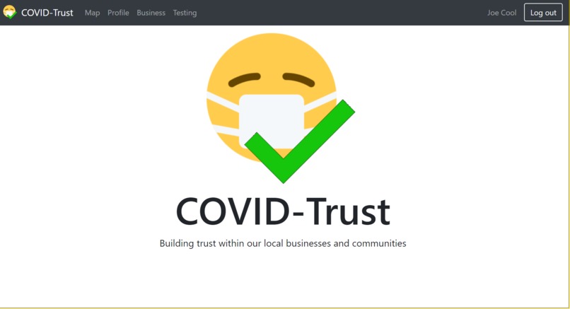 COVID-Trust – screenshot 1