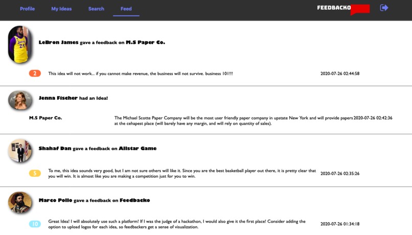 Feedbacko – screenshot 4