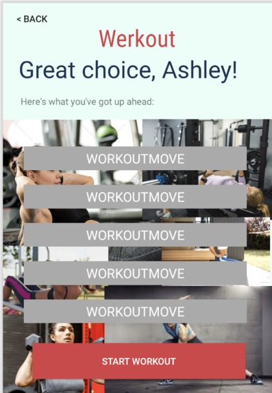 werkout – screenshot 2
