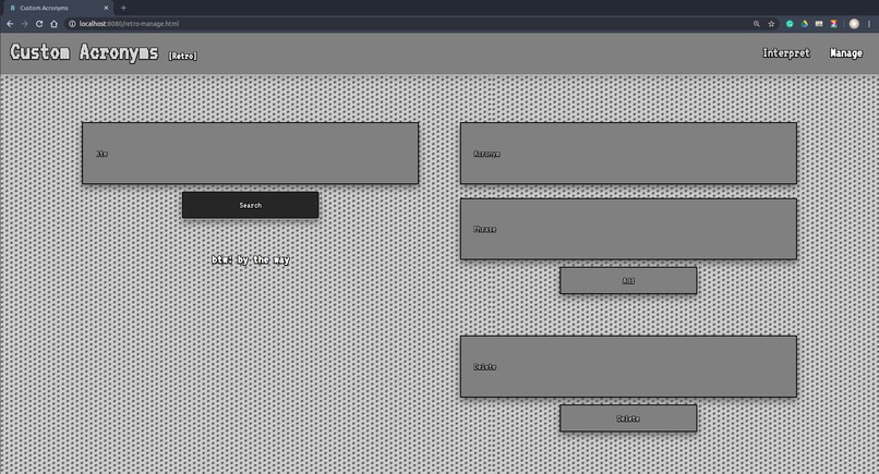 Custom Acronyms Retro – screenshot 3