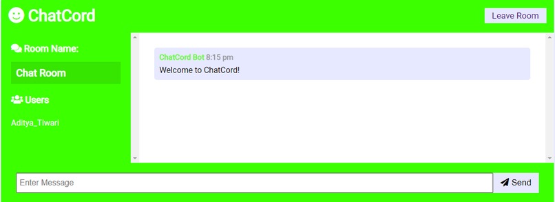 ChatCord Chat Website – screenshot 1